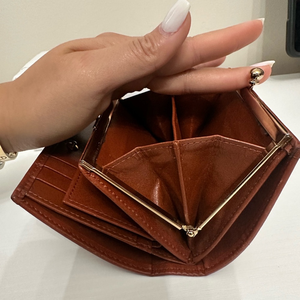 Vintage BURBERRY'S Plaid Print Compact Wallet 284$ Clippers ball. Coins wallet - Picture 8 of 14